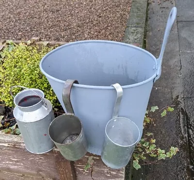 Milking Bucket With Churn And 2 Milk Scoops • £45.99