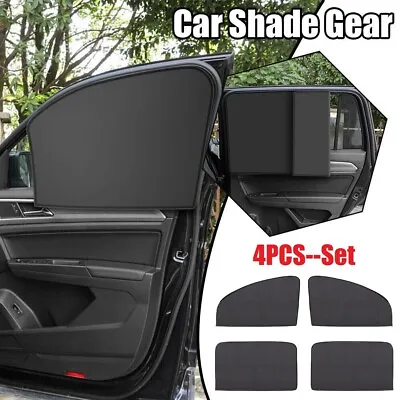 4x Magnetic Car Side Window Sun Shade Cover Visor Mesh Shield UV Block Protector • $12.49