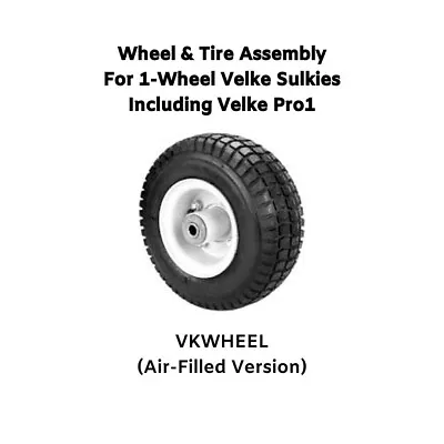 1-Wheel Velke Sulky Wheel & Tire Assembly VKWHEEL 9x3.50-4 Pneumatic Tire | Pro1 • $84.97