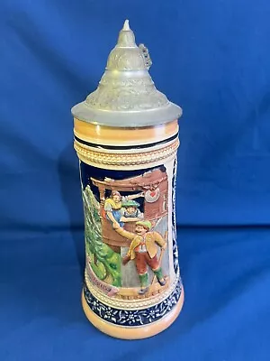 Vintage 11  RM Reinhold Merkelbach 4062 German Beer Stein W/ Pewter Lid • $9.99