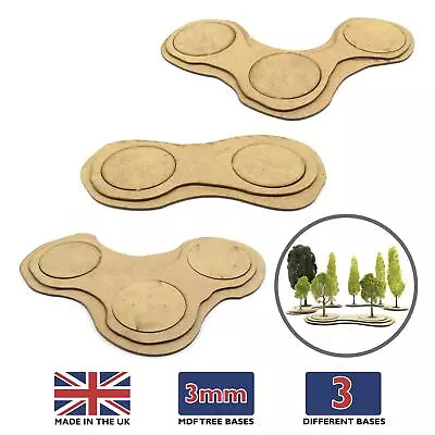 WWG MDF Tree Bases (Choose Size & Quantity) – Tabletop Scenery Wargaming • £8.99