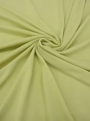 High End Private Label Fabric Lemon Lime Poly/lycra Matte Jersey Knit - 4.33 Yds • $15.99