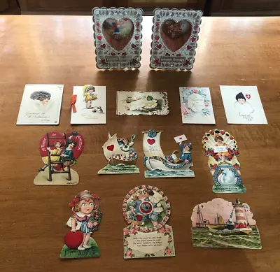 Vintage Antique Lot Of 14 Collectible School Valentine's Day Cards - 1900s • $12
