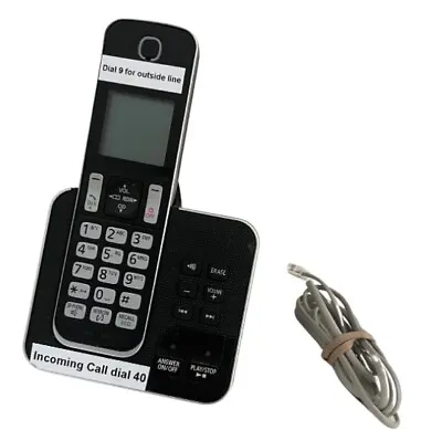 Panasonic Telephone Set - Cordless Mobile Black Very Good Condition • £9