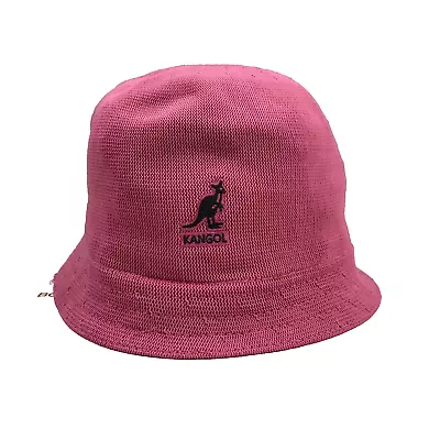 Kangol Blue Bucket Hat Cap Adult Pink Small Bermuda Casual Hip Hop Outdoors Mens • $20.68