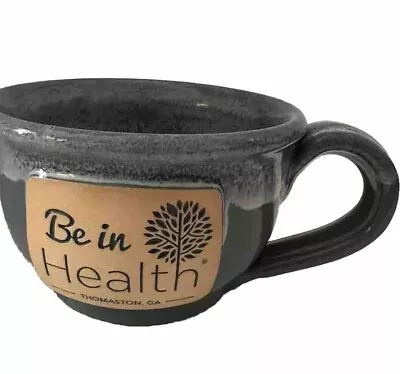 Deneen Pottery Coffee Mug “Be In Health.”Thomason  GA Teal Drip Glaze • $22