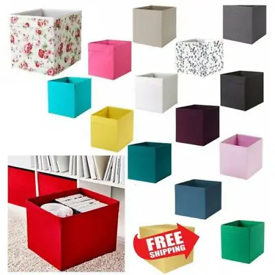 IKEA DRONA Fabric Storage Shelving Box Shelf Unite Expedite Kallax Boxes Toys  • £10.99