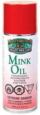 Moneysworth & Best Mink Oil Spray Leather Vinyl Protector Conditioner 5.6 Oz M&B • $12.05