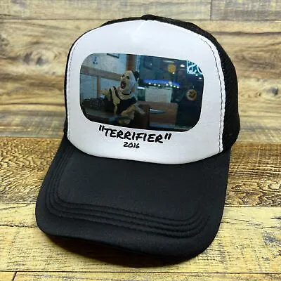 Terrifier Mens Trucker Hat Black Snapback Clown Horror 2016 Movie Baseball Cap • $19.99