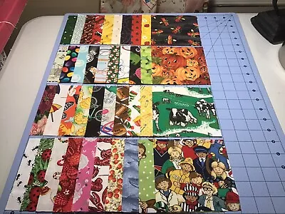 I SPY Quilt Squares Lot Of (40)  5 X5  100% Cotton Rotary Cut RARE SQUARES • $9