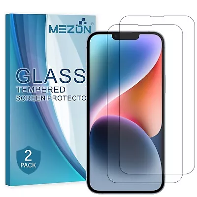 [2 Pack] IPhone 14 Plu (6.7 ) Premium 2.5D HD Tempered Glass Protectors By MEZON • $14.99