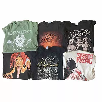 Vintage Early 2000s/2010s Sz L/XL Nightwish Misfits Metal Band Shirts A7X💥🤘 • $54.99