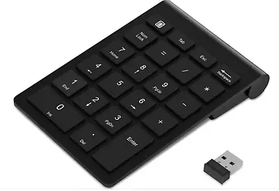 Wireless 2.4GHz USB 22 Keyboard Number Pad Numeric Keypad Keyboard For Laptop PC • £7.99