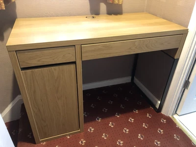 £45 • Buy IKEA Beech Desk And Black Chair, Collection Only From WB B70