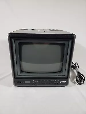 Vintage Zenith D0930S AC DC Retro Gaming Color 9  Portable Cube TV WORKS Great  • $124.99