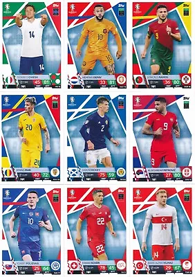 Match Attax UEFA EURO 2024 Germany Base Cards - Choose From ITA-TUR - • $1.29