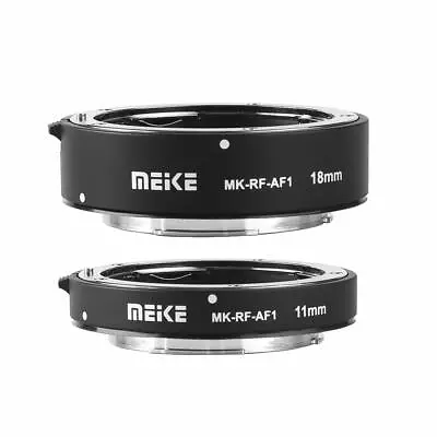 Meike MK-RF-AF1 Auto Focus Macro Extension Tube Ring 11mm+18mm For Canon EOS-R • £58.79