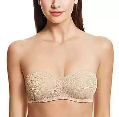 New Wacoal 854205 Halo Strapless Unlined Underwire Bra Size 38DDD  New • $19.99