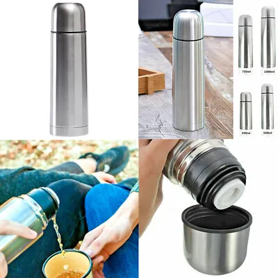 US Stainless Steel Vacuum Sealed Insulated Coffee Bottle Thermos 12/17/26/35 OZ • $16.39