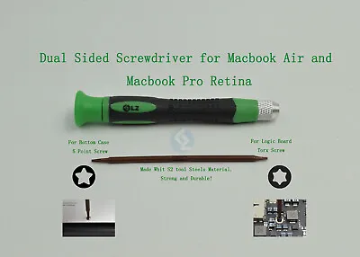 Dual Sided 5 Point Star And T4 Screwdriver For Macbook Pro A1502 2013 2014 2015 • $6.49