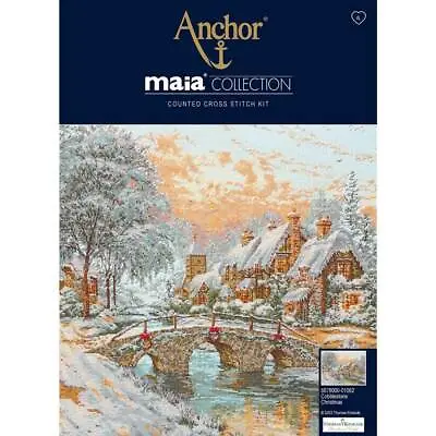 Anchor Maia Collection Counted Cross Stitch Kit  Cobblestone Christmas  DIY • $91.71