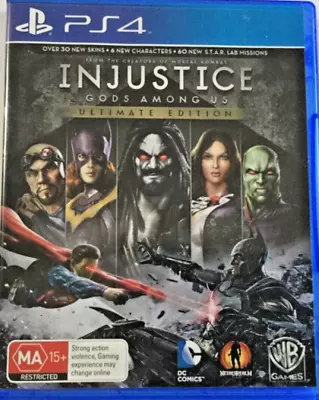 INJUSTICE Gods Among Us PS4 Ultimate Edition Sony Playstation 4 🇦🇺Seller • $14.95