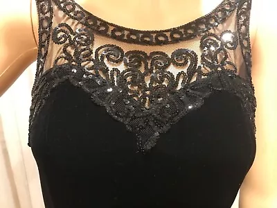 Long Black Velvet Evening Dress  • $89