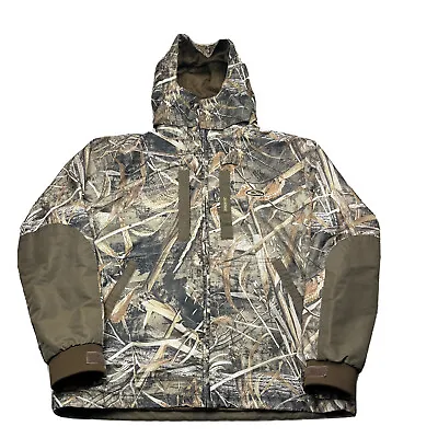 Drake Waterfowl Jacket Realtree Max-4 Hoodie Full Zip Size Medium • $88