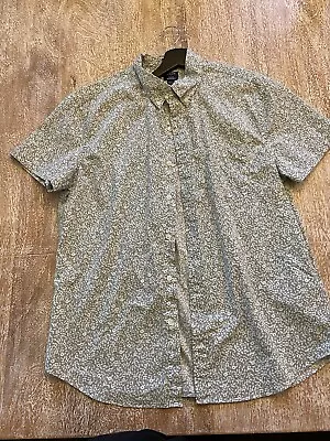 J. Crew Men’s Flex Washed Floral Shirt Short Sleeve Size Large • $35