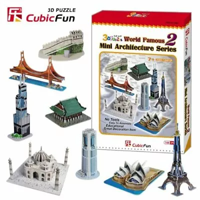  3D Puzzles EPS Foam Board Educational Creative World Famous Mini Architectures • $20.99