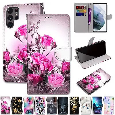 For Samsung S23 Ultra S22 S21FE S10 S9 Note20 Magnetic Leather Wallet Case Cover • $9.99