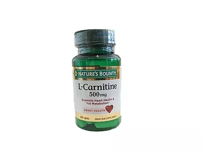 Nature's Bounty L-Carnitine Heart Health 500 Mg 30 Caps • $9.99