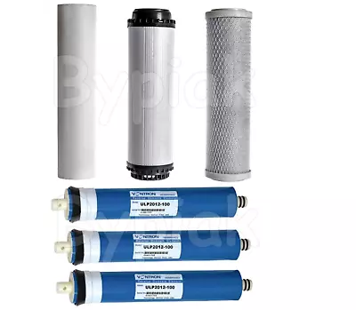 Reverse Osmosis RO Water Filters Replacement Set 4 Stage (3x100gpd) • £64.93