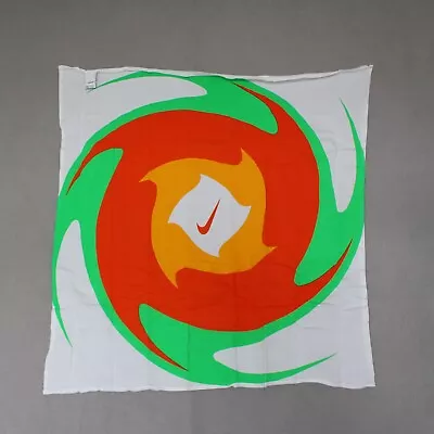 £12.99 • Buy Nike Bandana Unisex Swoosh Orange Green White Pattern  100% Cotton