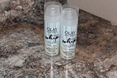 $17.95 • Buy 2 Olay Total Effects Whip Polishing Creme Cleanser (5 Oz Ea) 