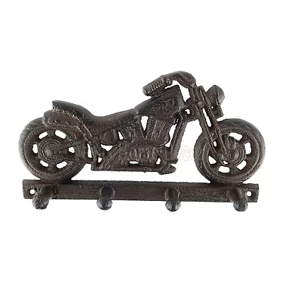 Motorcycle Wall Hook Cast Iron Key Towel Coat Rack Hanger Rustic Antique Style • $19.95