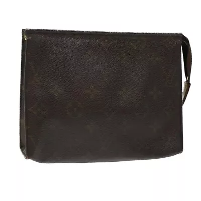 LOUIS VUITTON Monogram Poche Toilette 19 Pouch M47544 LV Auth 45770 • $91.20