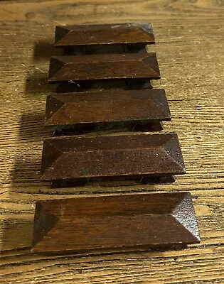 5 Beautiful Antique Oak Mission Desk Drawer Pulls • $65