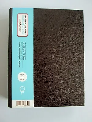 NEW Martha Stewart Home Office Small Shagreen Binder Brown Avery 1  Ring 7.3x9.5 • $14.99