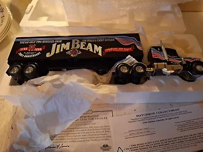 Matchbox Peterbilt Jim Beam Tractor Trailer 200th Anniversary 1:58 Diecast • $25