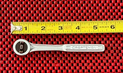 Vintage Craftsman 43187 -V- Quick Release Thumb Wheel Ratchet 1/4  Drive USA • $28.95