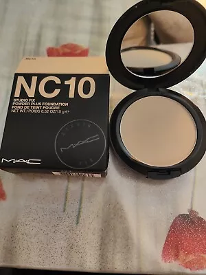 Mac Studio Fix Powder Plus Foundation NC10 NEW GENUINE 15 G • £27.99