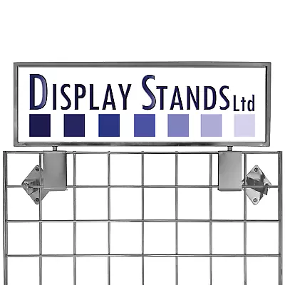 £19.80 • Buy Clip On Card Header Frame For Grid Mesh Panels Shop Or Exhibition Display (E3H)