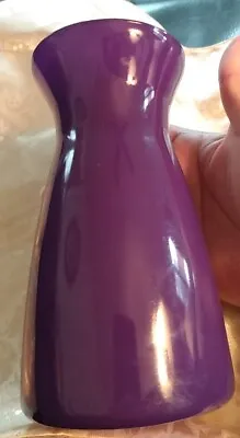 Pretty Dark Purple Overlay Glass Vase 6.5  Tall 3.25  Width VGC  • $9.49