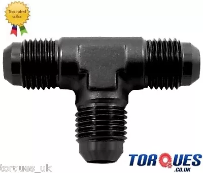 AN -6 (AN6 AN 06) Flare Tree T Piece Adapter Fitting Black • £6.99