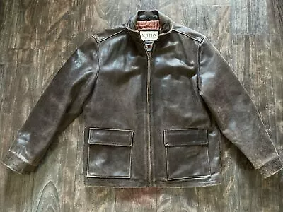 Wilsons M.Julian Thinsulate Ultra Insulation Men's 100% Leather Jacket Size L • $55