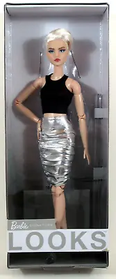 Barbie Signature Looks Model #8 Blonde Pixie Cut Black And Silver Outfit HCB78 • $26.99