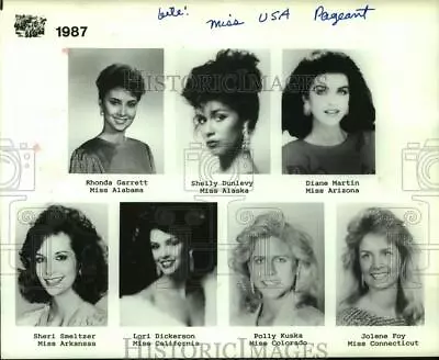 1987 Press Photo Miss USA Pageant Candidates. - Hcx11128 • $29.88