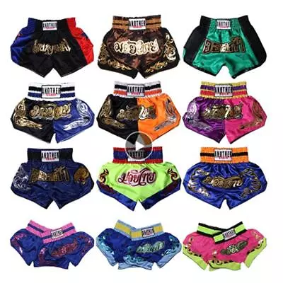 Kickboxing Fight Tiger Muay Thai Shorts Adult Kids Light Breathable Boxing Trunk • $29.50