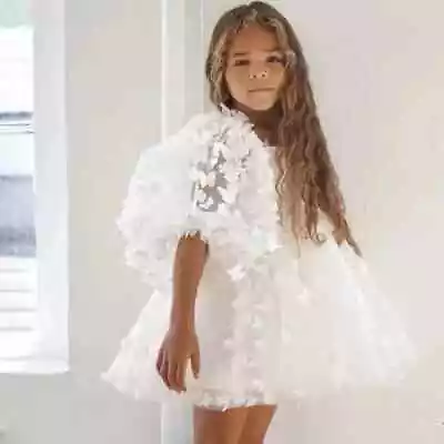 Baby Girl Dress Butterfly Child Tulle Dress For Vestido Pageant Party Birthday • $51.49